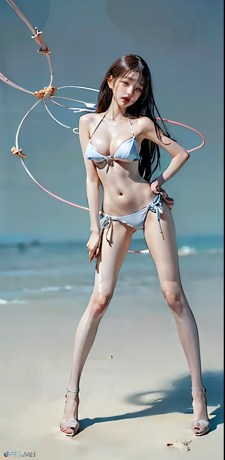 Ultra detailed complex 3D rendering of face, (big breasts: 8.8), (masterpiece, top quality, octane rendering, 8K), glamour shot full body image, cleavage, (very detailed skin: 1.2), (exposure: 1.1), (blonde), (blonde), ((white micro bikini with small area: 1.5)), blonde hair, beautiful woman with white skin with full soft breasts with big ass, one, long braided hair, big breasts(Portrait)))), Mysterious Expression, Ultra-realistic Photography, (Portrait))), bare feet, futuristic city background, detailed and beautiful queen tiara, Clear focus, Studio photography, Intricate detail, Very detailed, Detailed yellow eyes, Sharp focus, Digital rendering, Professional, Abs, (((Sexy Pose)))), Natural Jungle, Lightly open mouth, mansuji, crotch, seductive look, angel ring, beautiful mouth, perfect body beauty: 1.4,, tentacles, tentacles entangled in the body, very ridiculous, buttocks, tentacles entangled in arms, tentacles entangled in legs,