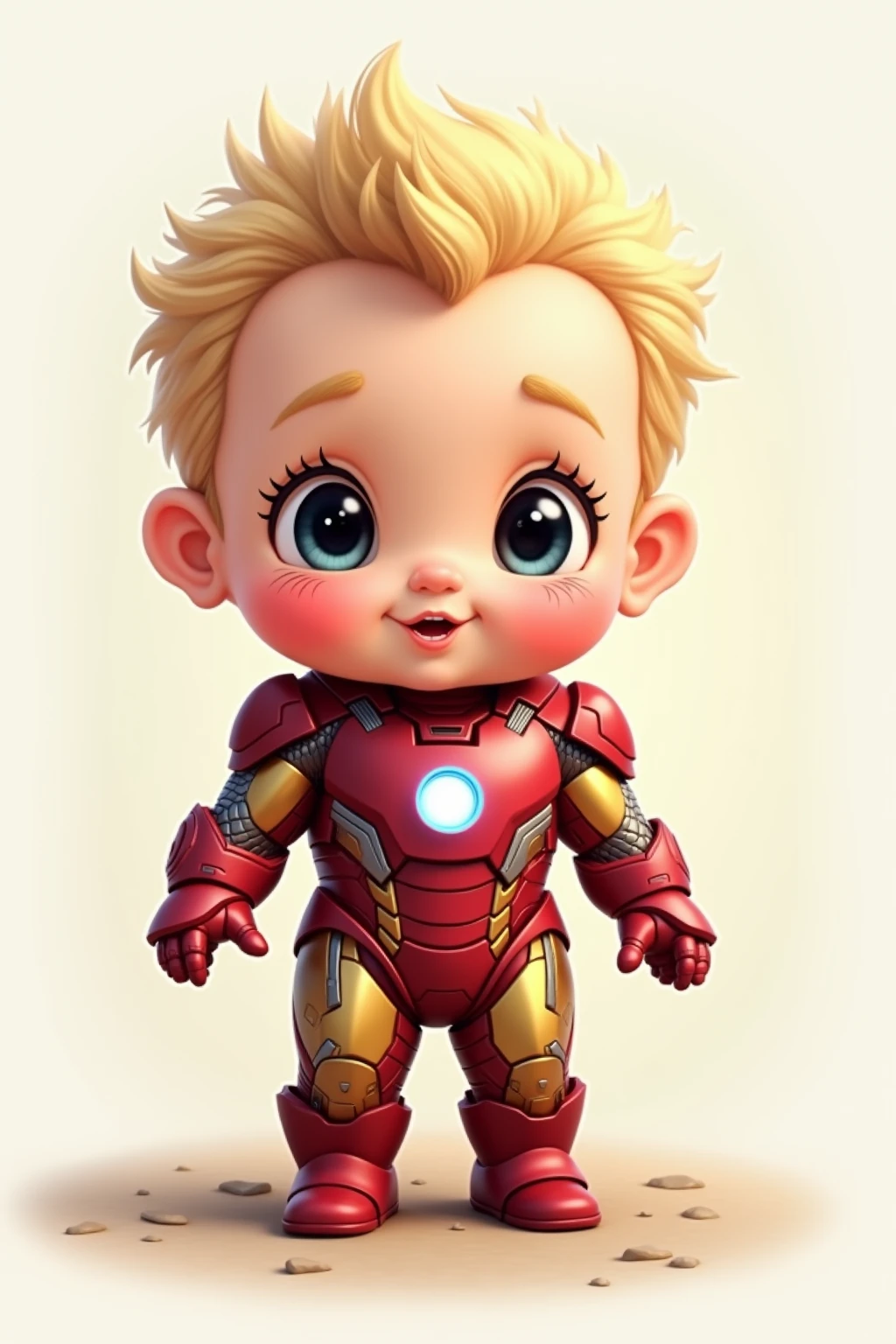 (cbzbb:1.25), portrait of cutest ironman baby illustration, artstation, CGI_Animation,