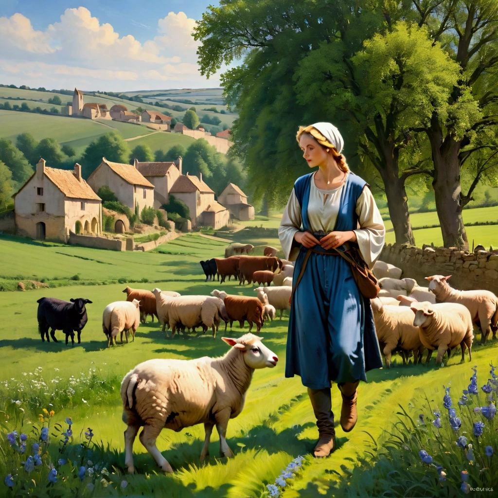 
 In the French Middle Ages ，pasture，Laid-back fields ， emphasized self-sufficiency and coexistence with nature。shepherd，peaceful、peace、 a lifestyle away from the hustle and bustle 。
