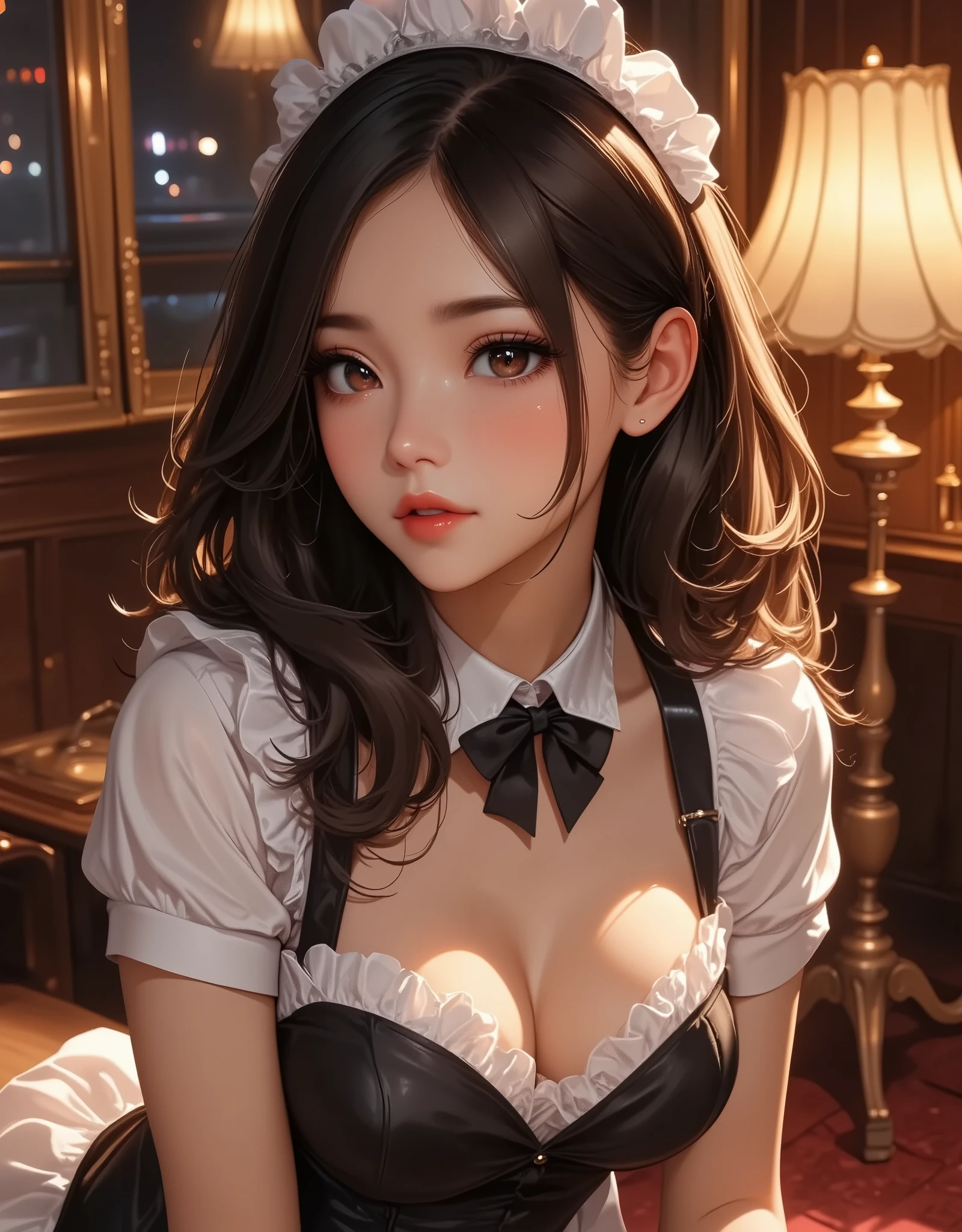 sperm,Fine drinking,Bukkake,masterpiece, Highest quality, alone focus, (Perfect Face:1.1), (Attention to detail:1.1),dramatic, 1 person, (Pale skin), Long, voluminous braided white hair, White eyes, alone, Long Hair,