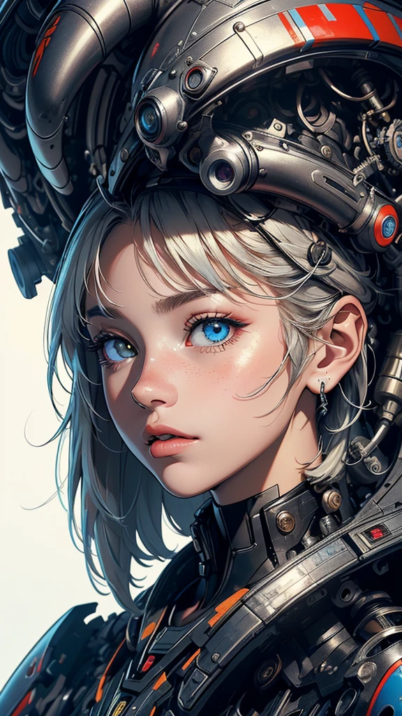 masterpiece, best quality,
visible detailed brain, cracked skin, mechanical eye, mechanical parts exposure