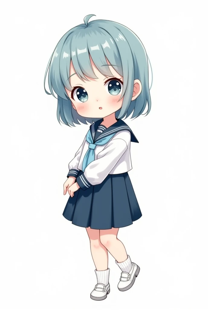 anime girl in bule and white uniform with white shoes,cute kawaii girl,anime visual of a cute girl,cute anime girl,small girl,chibi anime girl,,cute anime,kawai chibi,anime moeartstyle,chibi girl,anime chibi,kawaii hqrender,(anime girl)