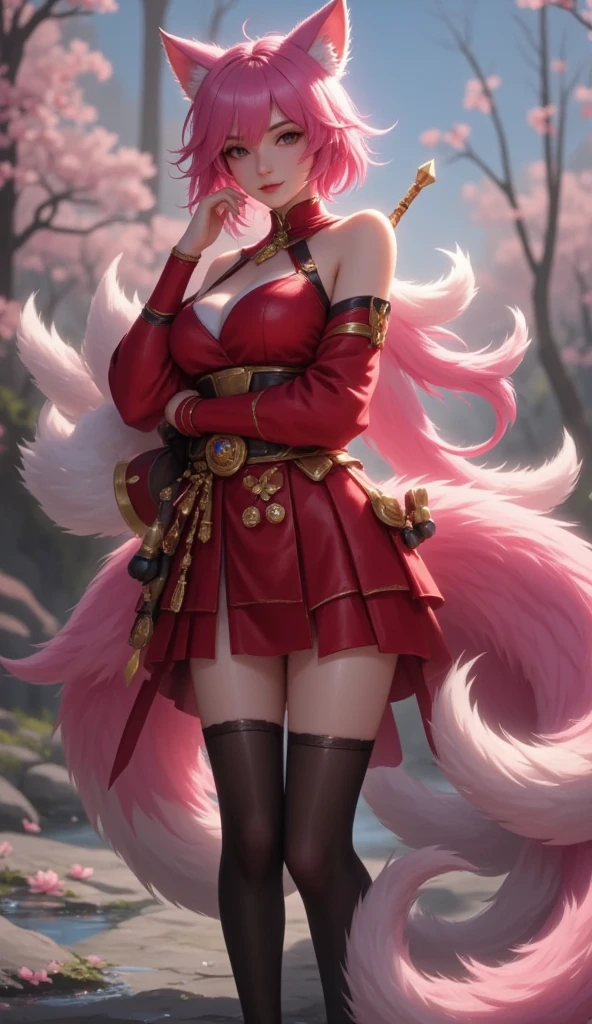 Female photos, ahri cosplay from League of Legends,  standing in the room