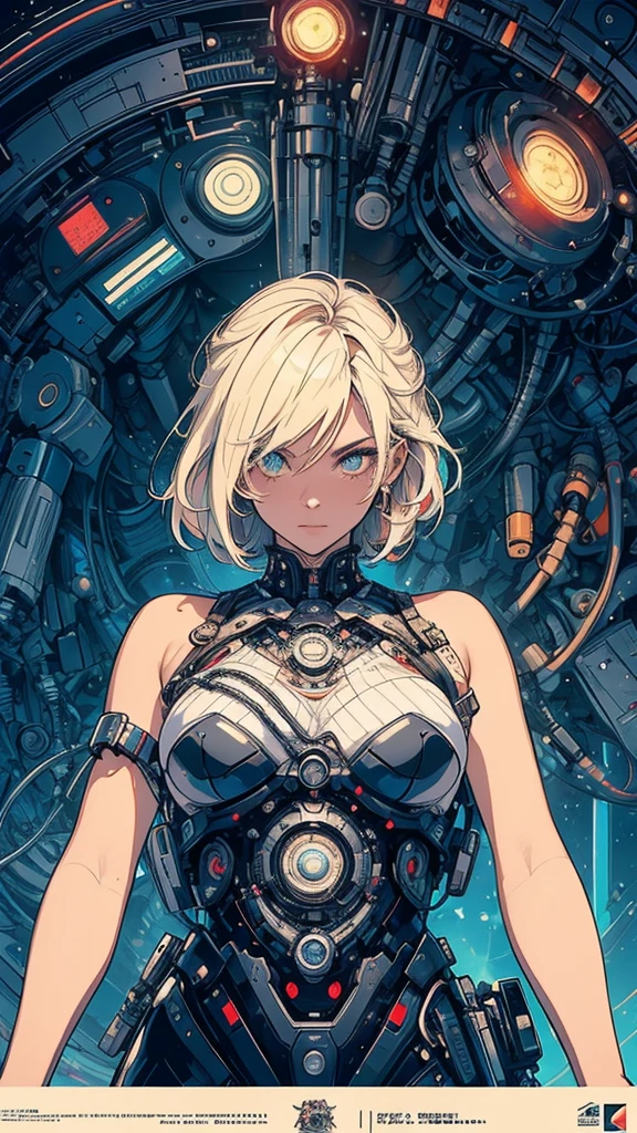 (((masterpiece, highest quality))),(((solo:1.2))),(((1girl:1.2))),32k wallpaper, very detailed,(((((portfolio))))),(((((Close-up))))),(((((bust up))))),((((((more various angle)))))),(((highlight))),((((heterochromia)))),(((complete. detailed face))),((((Extremely talented)))),(((((most complicated machine))))),(((genius mechanic))),((Overall colorfully)),(((cyborg))),((big breast))
