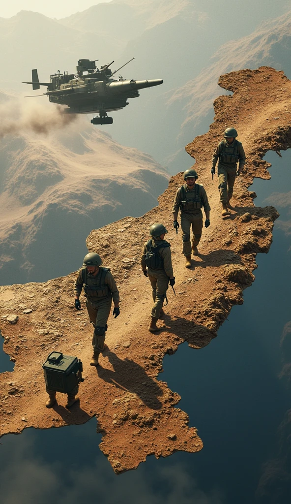Soldiers in full equipment stand in a line in a desert, Filme ainda de Duna 2020, cena de Duna 2 0 2 1 filme, Soldados americanos invadiram Marte, Filme ainda do filme Duna-2021, Tropas de naves estelares, Tropas da Starship, Starship-Troopers-Rifle, No filme Duna 2 0 2 1, several soldiers, soldados realistas