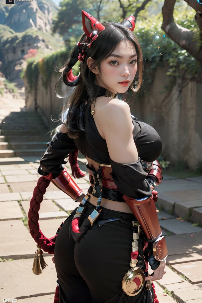 ((Unreal Engine 5)), Realistic Rendering, Excellent, (Full samurai armor), (breastplate armor), (Cloak), (samurai helm), looking on camera, standing on studio, beautiful face, makeup, CGImix, (photorealism:1.2), ultrarealistic uhd face, (huge fake :1.4), (gigantic breasts:1.1), (muscle abs), (big butt), (wide hips), (thick thighs), slim waist, hourglass figure, half body, ((glowing skin)), ((shiny skin)), Realistic body, ((she is sexy body)), ((clean skin)), photorealistic, bokeh, motion blur, masterpiece, highres, 1080P, super detail, textured skin.