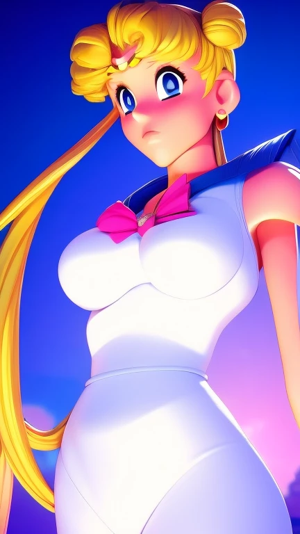 (  best quality), (  best quality) Tsukino Usagi's beautiful body, Big Breasts, Beautiful body ,  
