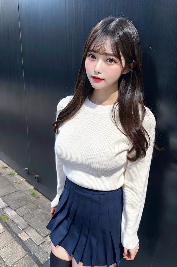 {Best Quality}、{Very aesthetic}、{Super fine}、{Best illustrations}、super high quality、girl１people、Casual clothing、skirt、Attractive thighs、Spread your legs wide、The chest is wide open、Pleasure face、Small breasts、smile、No underwear、Not wearing panties