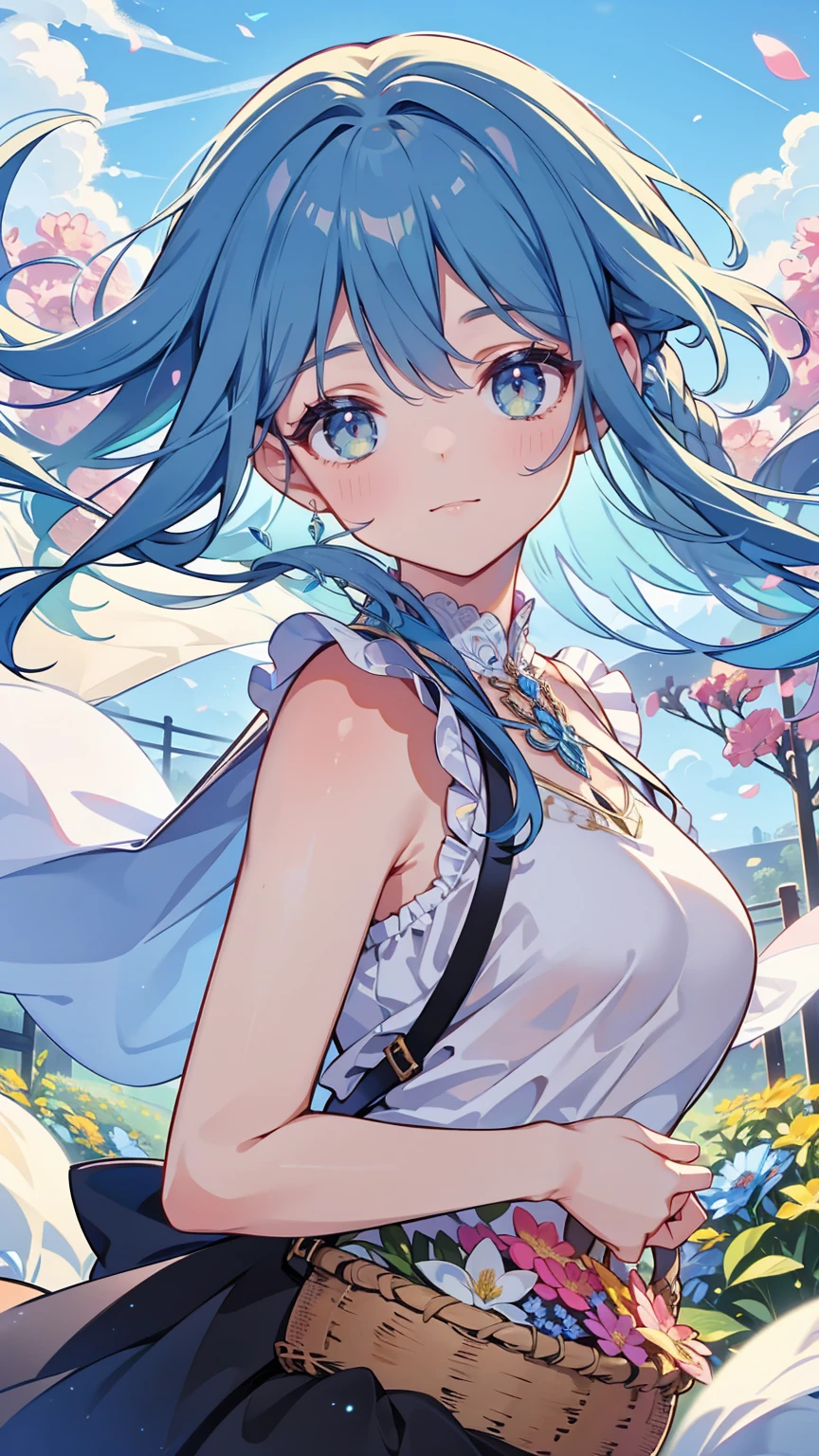 (masterpiece), (best quality), (ultra detailed),(disheveled hair),(illustration), (1girl), (Fashionable clothing), standing, Fashion model, looking at viewer, (interview), (simple background),beautiful detailed eyes, delicate beautiful face, Floating,(high saturation),(colorful splashes),colorful bubble,(shining), focus on face, ponytail, kamisato ayaka, light blue hair, bangs, hair ring, floating flowers, floating hairs, (shining), best lighting, best shadow,masterpiece, top quality, best quality, swimsuit party, in the water,fish,watermelon,cute style, perfect structure, summer theme