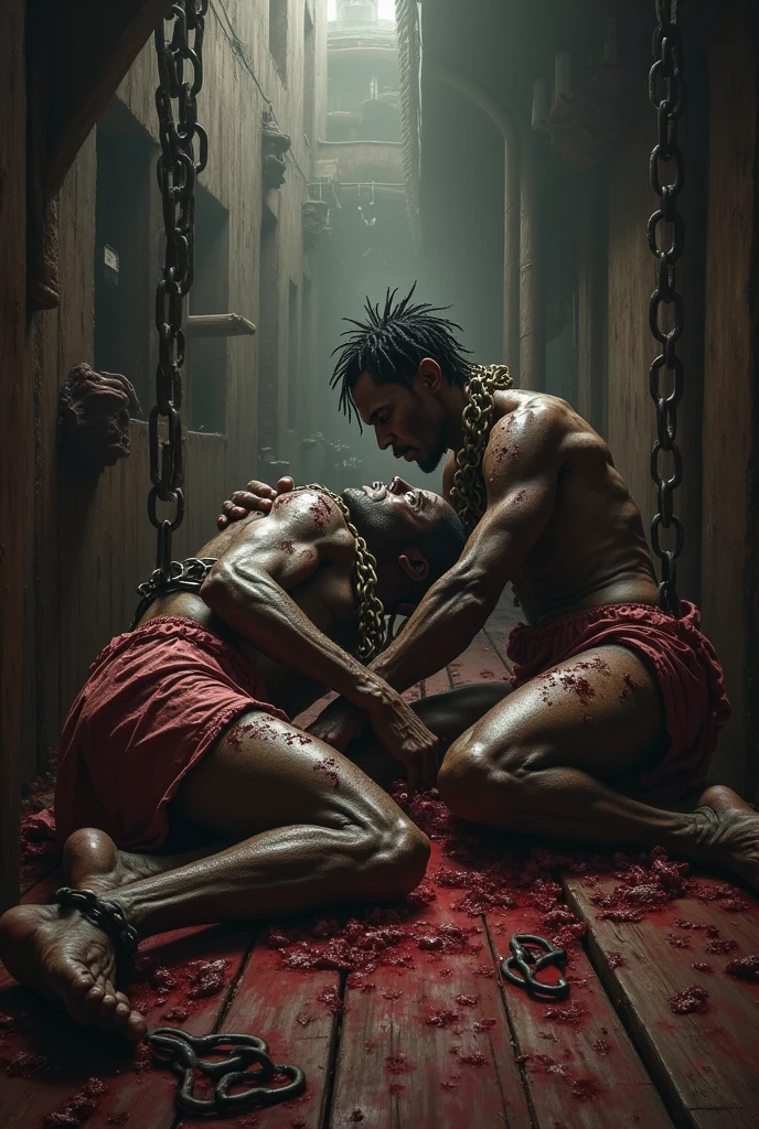 You are an expert in what I'm going to ask you: make an Egyptian man beat a Hebrew like in the movie Moses
