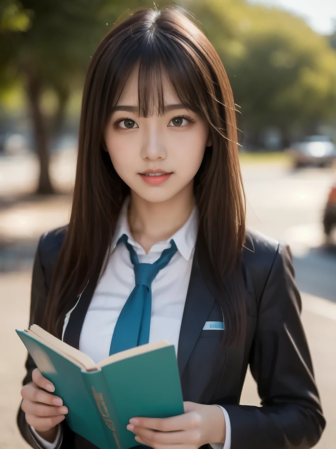 8k、 best quality、Ultra Wide Angle Monofocal Lens 、(Representative Works:1.2)、( real)、( real:1.37)、One high school girl、 reading a book、Thin eyebrows、 Libraries 、HDR、( high school uniform )、 Perfect Body 、 Gravure Shooting 、Perfect Fingers、Beautiful Skin、 professional lighting、Face and skin detail、Microparticles、 RAW Photos