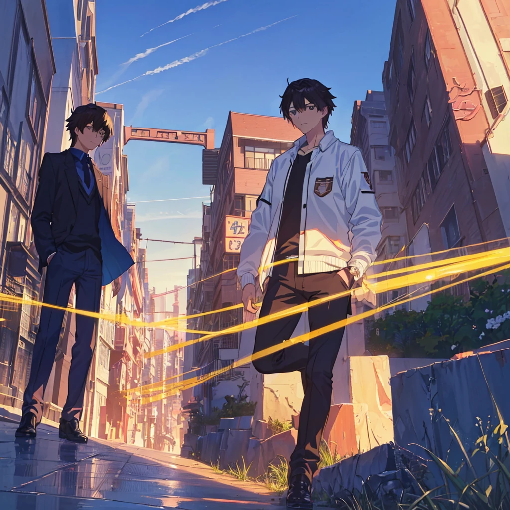 (Makoto Shinkai:1.3),(Makoto Shinkaiスタイル:1.1),,zcshinkai\(\style\),( best quality, high definition ,4K, 8K resolution,8K resolution, high definition ,Ultra HD:1.1, super detailed:1.1),( fine details of masturbating:1.3),(Anime-like:1.4),Anime protagonist,Anime Boys, Animation Art ,Fresh,( bright and fresh boys:1.4)),( is cool:1.4,cute:1.1),(Masculine Thoughts ), ****-***** boy to cuntboy,Handsome guy,Popular boys among girls, male athletic club members,(Big rough outfit ),Uniformity of large rough clothes ,((Big rough outfit の調整:1.4)),(big white sweater :1.2),((Thin limbs:1.4)),Smoothly,Concave and convex,I am, Evil Dark Romance Simulation Damage That Mad Men's Lives,,,(A boy with a girlfriend suddenly turns into an otome girl :1.4),, real,Handsome guy体型,,,(3d),(2.5D:1.2), It's Our Youth !,全開Eroticス,Erotic, total penis destruction,(((( 2 boys in SF,Friends too)):1.4)), Rose and Yuri and Normal's complicated romantic relationship,,隠し切れないラブラブ❤双方両想い❤❤,At that moment ,