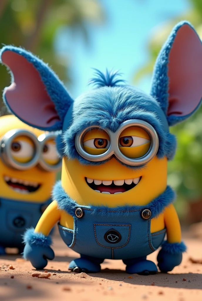 gangster purple hairy evil minion