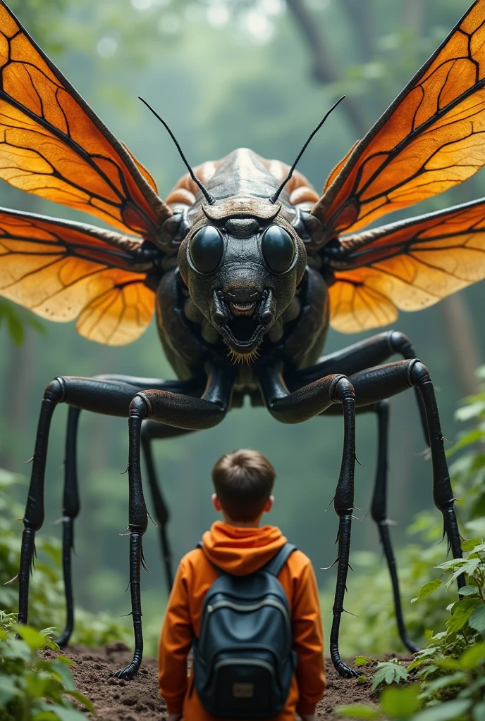 A mosquito killing a human with