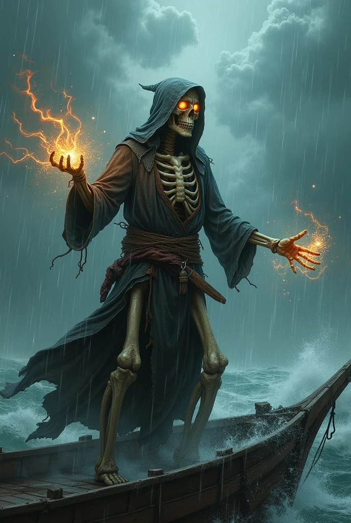 portrait of deceptive charm zombie with relentless pursuit macabre dance, wearing Time-traveler Turquoise, mummy bandages, in mournful tolling of an ancient bell deep ocean with mythical creatures, cannibalized remains, blood-chilling silence of the undead, twinkling starlight candlelit candelabra