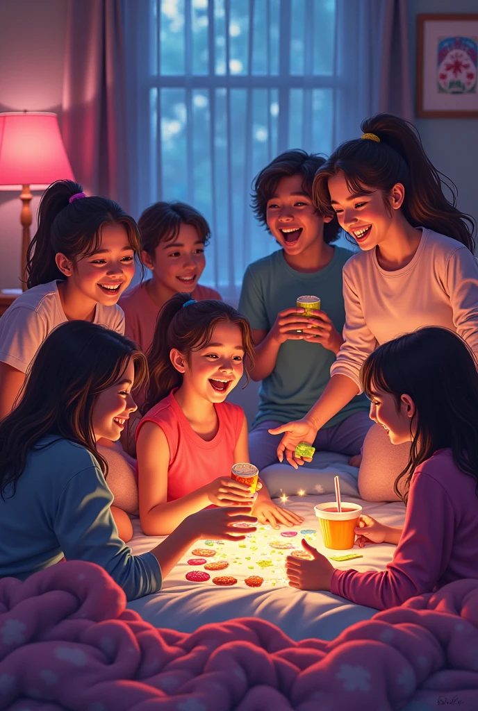 three children sitting on a couch with balloons and decorations, ghosts in the background, halloween wallpaper with ghosts, irridescent ghostly, ghostly spirits, cute funny ghost, spooky halloween fun, phantom ghosts in the background, ghosts, ghosts theme, floating ghost, transparent ghost screaming, ghost neon, haunting!, ghostly, ghostly particles, ghostly ghost, glowing sprites