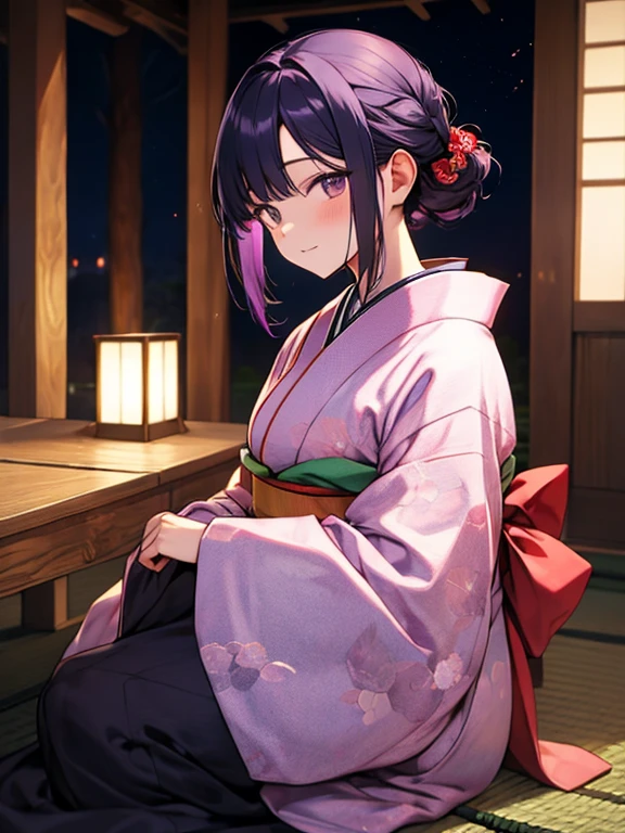 Master Piece, huper quality, purple hairs, Japan kimono, 