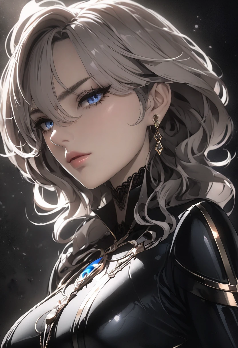 a beautiful woman in a black catsuit, tight fitting black catsuit, highly detailed face, beautiful eyes, long eyelashes, full lips, dynamic dramatic pose, moody dramatic lighting, cinematic composition, dark and dramatic, 8k, high quality, masterpiece, intricate details, 1girl, solo, mature female, furina \(genshin impact\), heterochromia, best quality, masterpiece), whole body, mature female, unaestheticXL_bp5, (negative_v2 Color_Balance_Calibration:0.8), SimplePositiveXLv2
