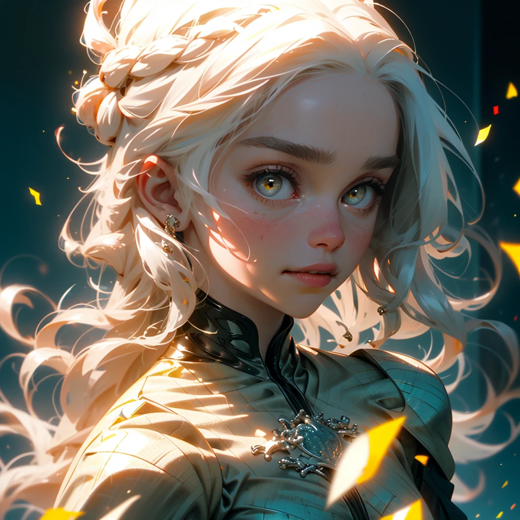 ((ultra detailed, masterpiece, absurdres))
 GOTDaenerys, 1girl, white hair, long hair, portrait, Looking at viewer, gold eyes, yellow eyes, smirk