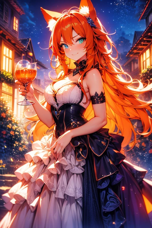 masterpiece, best quality, 1 Girl, Purple Eyes, Orange Hair,maid headdress, maid,