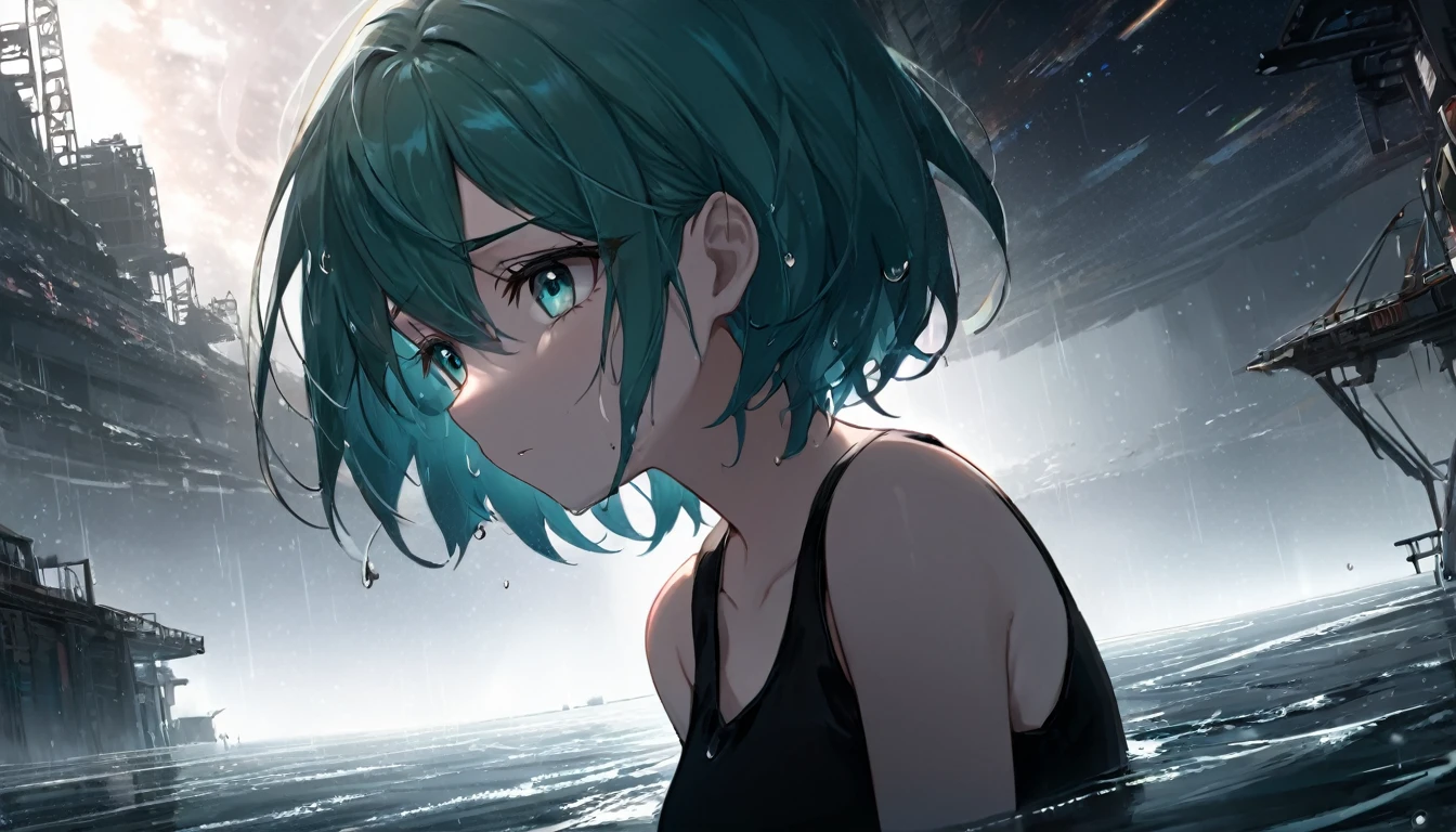 (((Beach))), Sandy Beach, Emerald Green Sea,island, Tropical, (((Blue pastel hair))), ((Plain blue T-shirt)), morning sky, Anime Girls,(Sexy ass), peace sign,Grinning face, (Big Breasts:1.2),((Upward glance:1.3, Perfect Eyes , レインボーは超detailedなGradient Eyeを輝かせます:1.1, Gradient Eye:1, Beautiful detailed eyes:1, Symmetrical eyes:1, Big Eye Highlights:1.2)), (Open your mouth), teeth, (White skin: 1.5, Sunburned skin, very White skin, Bright body, psychedelic art style, Neon Color Theme, (masterpiece), (Complex), 8k, highest quality, (Visual Strength: 1.5),
(liquid paint hair:1.1) ,(Neon colored hair), ((I drew、Defying Gravity,A thick current),(Paint splashes:1.3), (Shiny Hair: 1.3), (Bright colors), Embarrassing,Centered, Colorful Themes, Splash paint play, Beautiful light, Colorful light particles,High contrast in clothing, Color Splash, Complex detailed, Exposure Blending, High resolution, more_detailed:0.5,
