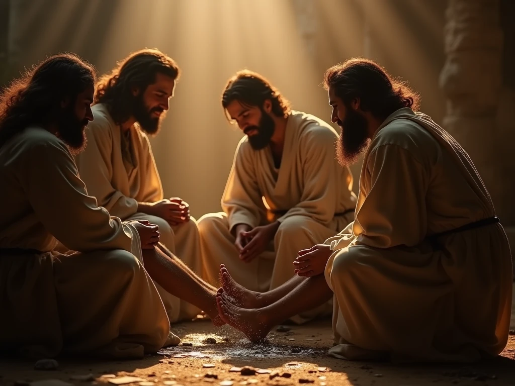 Jesus washes Peter&#39;s feet