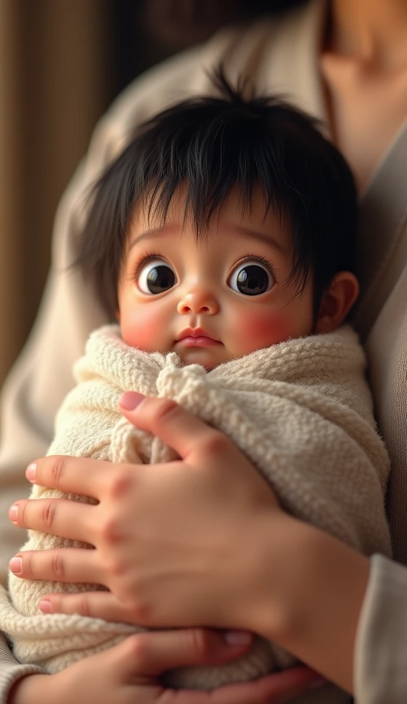Baby yodah (grogu:1.2), (hyperrealism:1.1),(detailed:1.2)