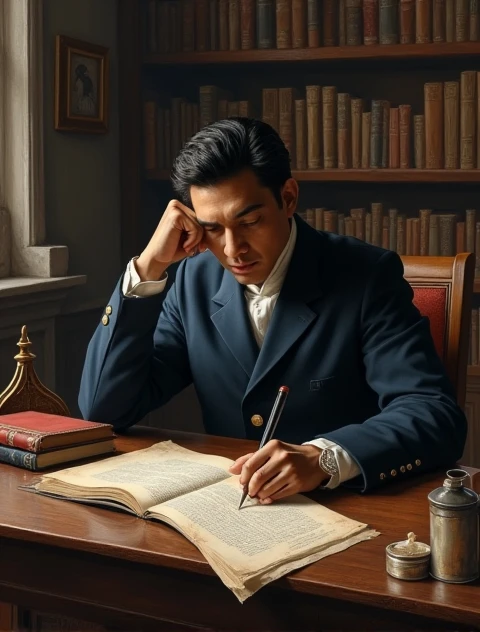 Jose rizal writing - SeaArt AI