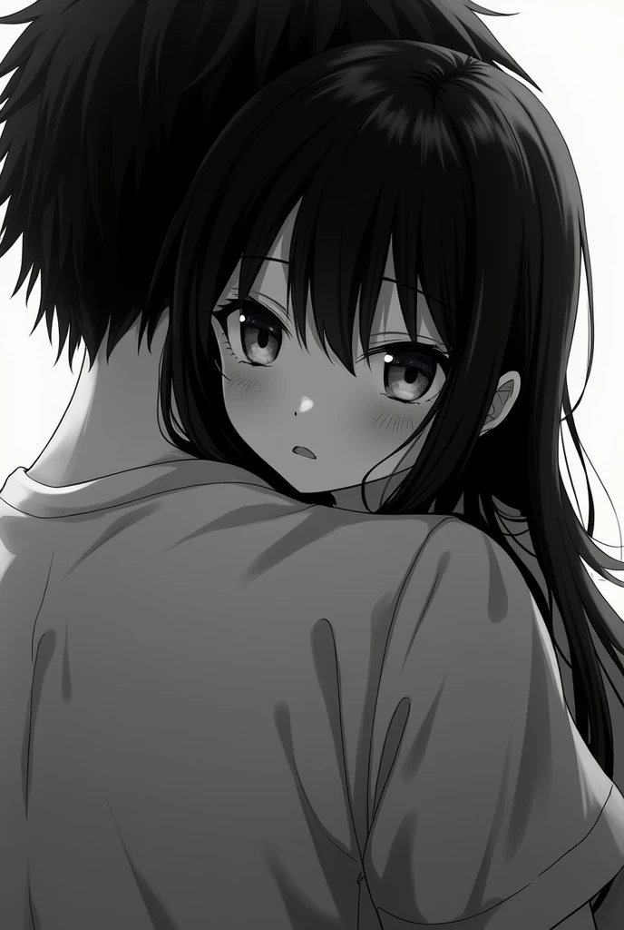 anime girl with a dirty face wants to spend the night with a guy