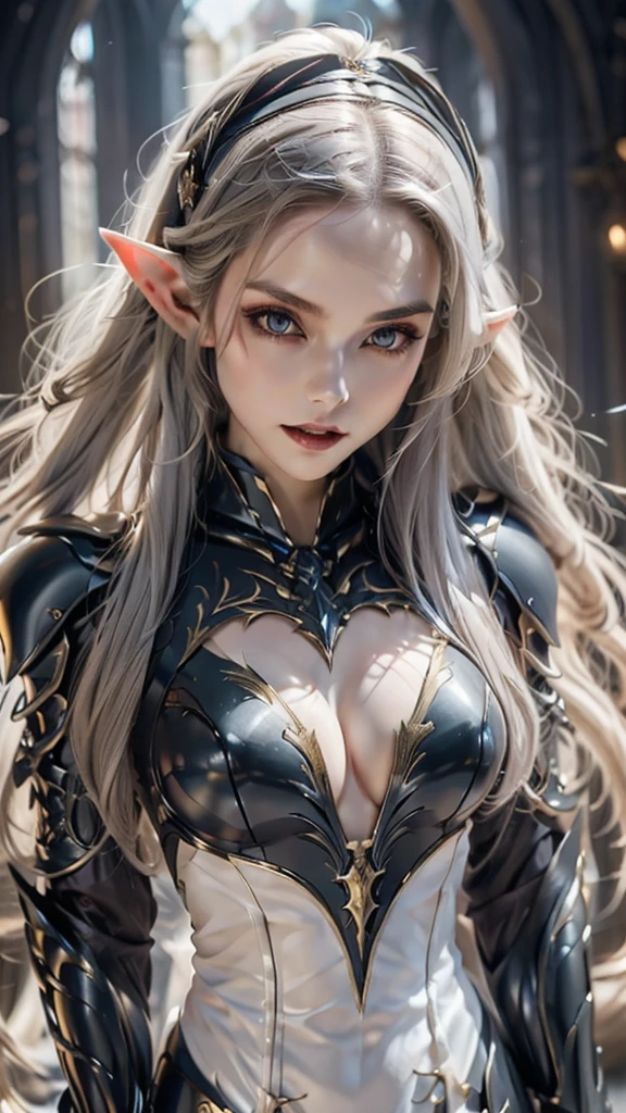 Female Elf,Close-up, Hollow future armor, 2. 5D CGI anime fantasy artwork, Large Breasts,Epic fantasy digital art style, detailed Digital 2D fantasy art, Digital 2D fantasy art, original photo, (best quality:1.3), high resolution, (masterpiece), (lifelike:1.4), Professional photography, Clear focus, High Dynamic Range, 8K resolution, Intricate details, Fine details, Depth of Field, Extremely detailed CG unified 8k wallpaper, masterpiece,poster,best quality,Official Art,(Beauty and aesthetics:1.2),(masterpiece:1.3),Female Elf,individual,complex pattern,snow,Cyberpunk style future city,Medium distance photography,(midnight),dramatic,Cyberpunk style clothes
