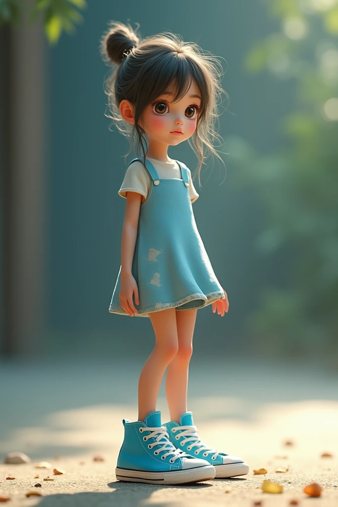 Children's clothing style，Surreal style，Irregular skirts，Small decoration with personality，Rich color，The color is bright，3D，Realistic --auto