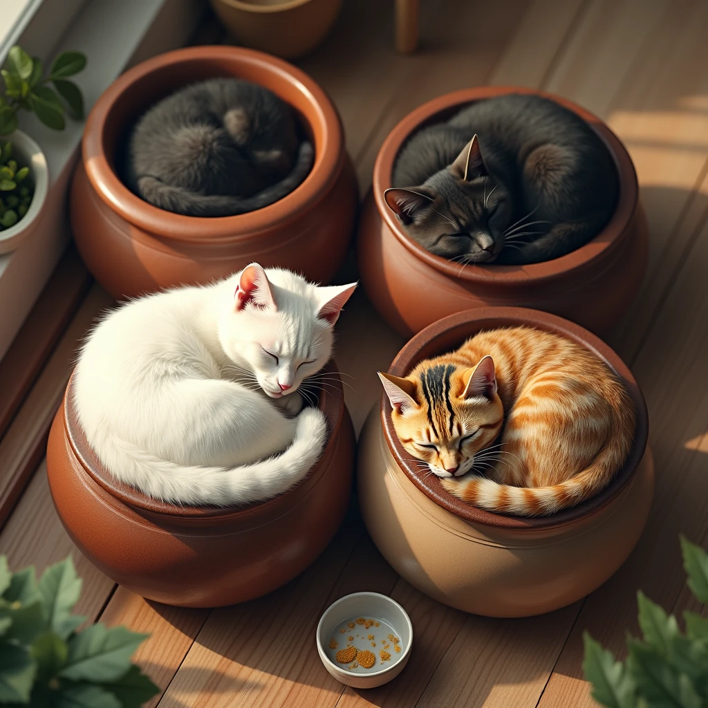 (Realistic,photoRealistic,photo-Realistic:1.37), a cat sleeping curled ...
