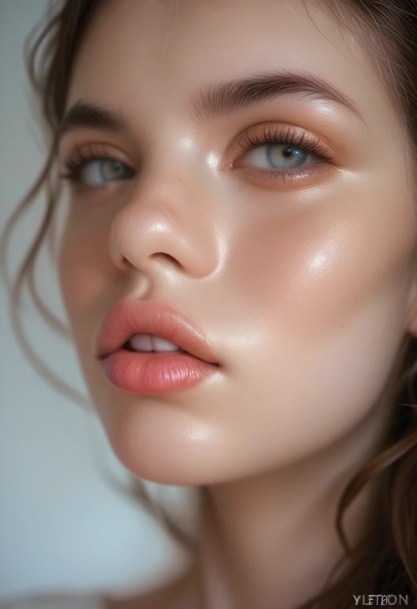 k, realistic, young,  illuminated skin, maximum detail in the eyes, defined lips, dientes realistics