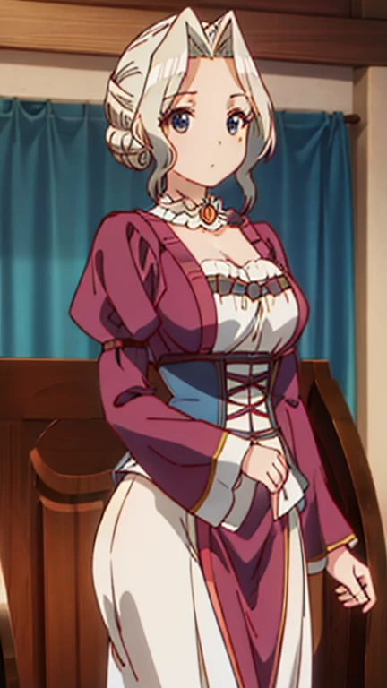 score_9, score_8_up, score_7_up, score_6_up, score_5_up, rcklgnd, 1 girl, short girl, , big breast , visible belly, medieval fantasy interior, best quality, colorful