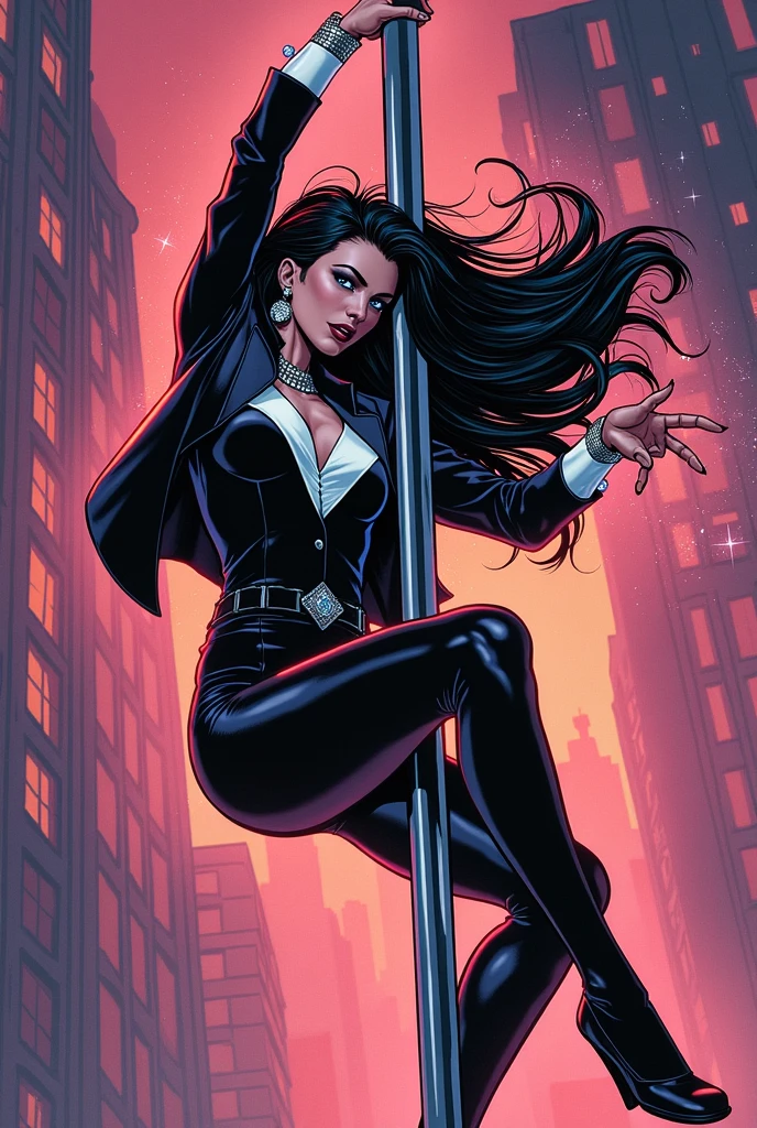 Beautiful 24 yo woman of Irish descent. athletic figure,(pale:1.4)complexion. raven black hair, green eyes, cute butt, nice legs. Kind eyes,(joy:1.3),(smile:1.2). Red lipstick, sheer lace top, skinny jeans, sandals. Flirty.