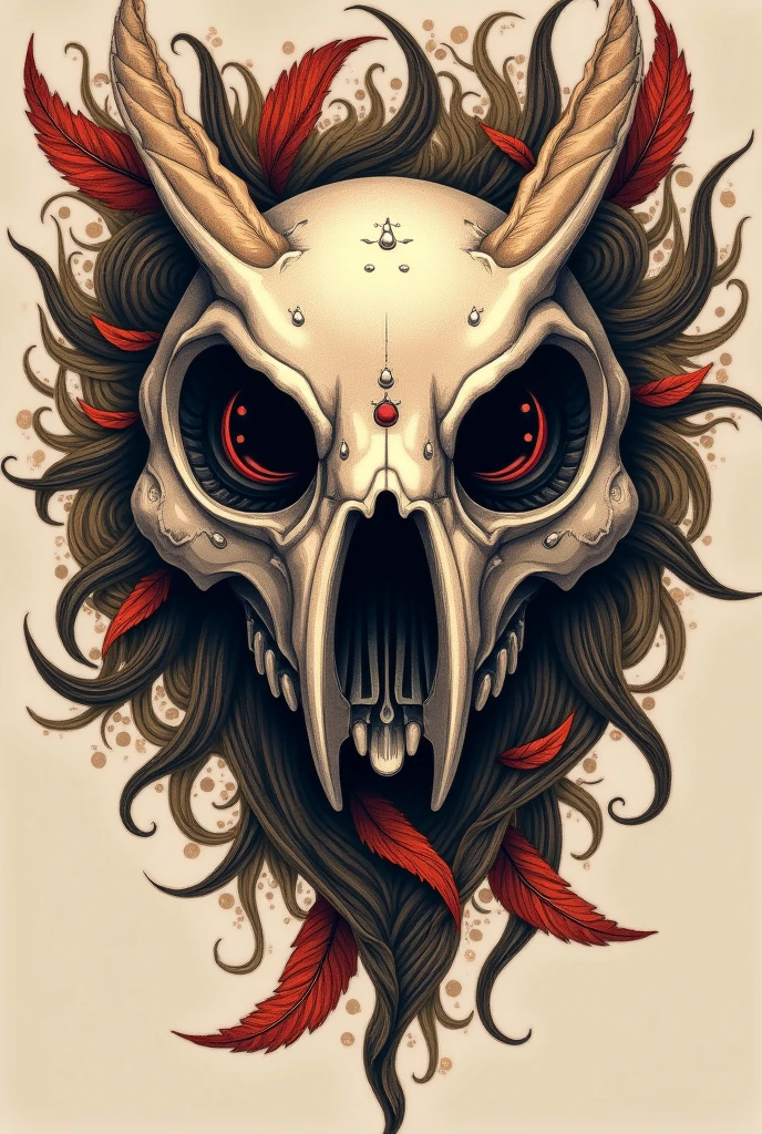 Black sheep skeleton head