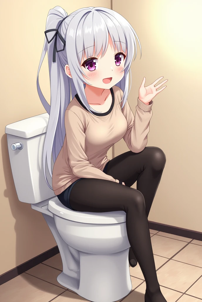 (1 tiny girl, girl with anatomically perfect body, ultra detailed hands, Perfect hands, ultra detailed face, cute eyes, pale skin, detailed pussy:1.1), (school uniform, long skirt), (have to pee, strong need to pee, can't stop peeing, sweat:1.3), (transparent peeing:1.5), (erotic twist of the body:1.2), (noon, takes to the in front of toilet:1.2), (blush, breathless, orgasm, ecstasy, head tilt, looking away:1.2), (closed eyes:0.9), Best Quality