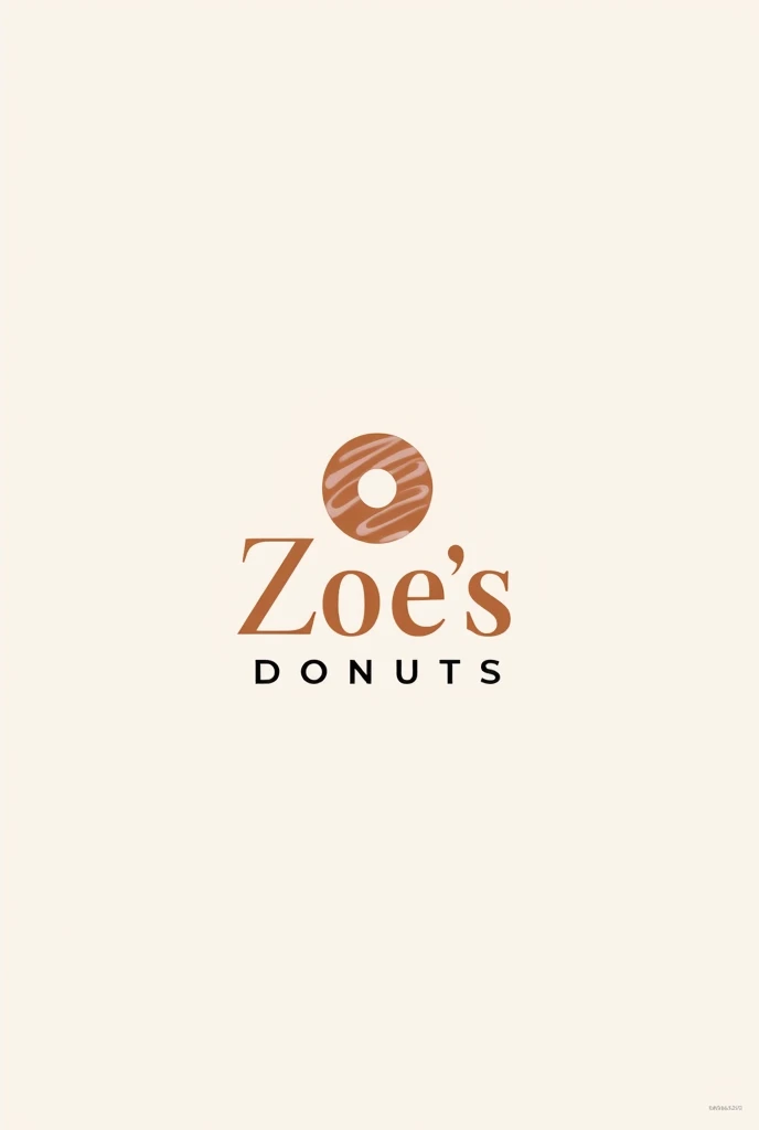 Create a logo for a company selling donuts .  That it has a donut with the phrase ZOE'S DONUT'S in pastel colors that has a simple design, formal and that the drawing is in curved lines 