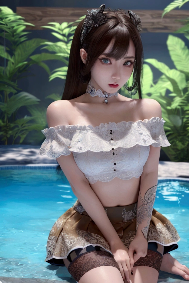 , nipples, spread pussy, (((spread pussy by fingers))), extremely detailed CG unified 8k wallpaper, very fine 8KCG wallpaper, (masterpiece, Best Quality), High resolution, Ultra-detailed, ultra-sharp, Cinematic lighting, 1 girl, full nude,Naked, sitting on beach, (((White sheer blouse, Microblouse, Sleeveless))), (((navel ))), (((White sheer micro mini skirt))), (Beautiful face, Cute face, Detailed face), ((( black Hair, short cut hair, hair, Hair pulled back, wavy hair , ponytail))), (((Detailed beautiful green eyes))), BREAK, (((Sunny))),