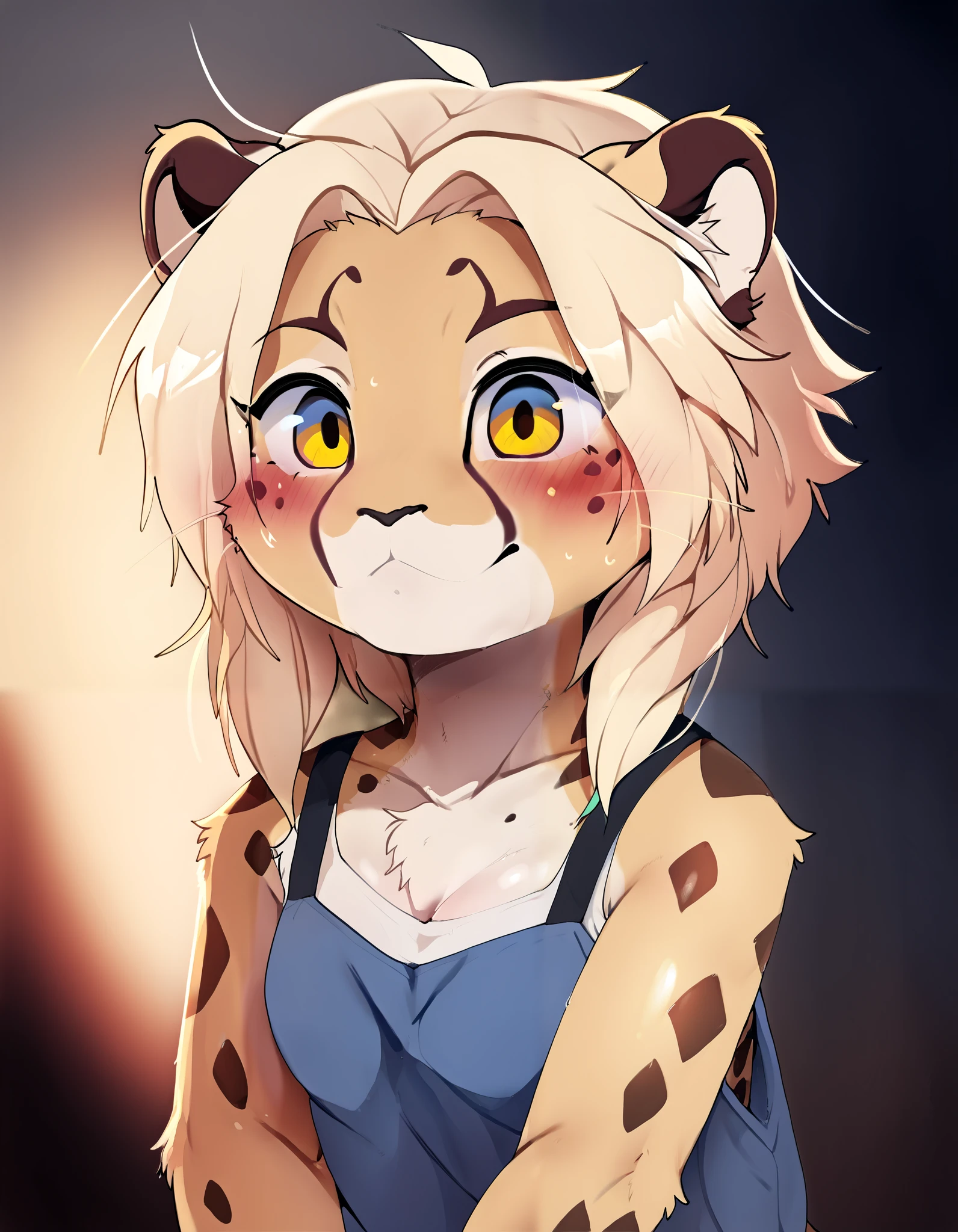 Dagashi_(Daga2626), score_9, score_8_up, score_7_up, rating_ safe, source_furry,, solo, furry, cheetah, white skin, motted cheetah patern,  furry female,