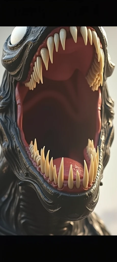Deathclaw.Wild.Sharp teeth.Huge body.Muscular.Approached.黒いmouth.Lots of saliva.Mucus.Slimy Throat.Open throat.scales.A slimy tongue licks me. mouth.Physical Difference.naked.Human first person perspective.one hand.Get on your tongue.Throat close-up.Swallowed Whole.prey.nature.Realistic.Real.sense of distance.詳細なmouth内.(Attention to detail.masterpiece.Highest quality.)