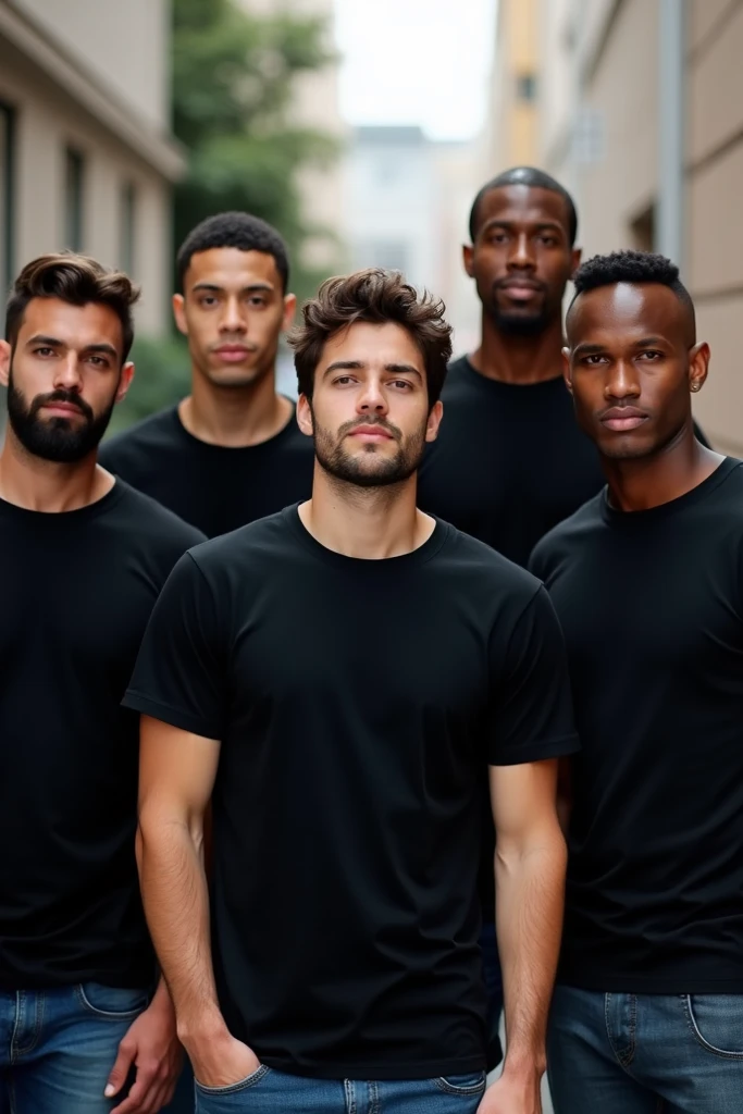 Gay threesome for men, one black and others white
