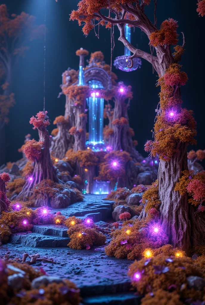 Sagittarius design ant hill, with colorful crystals, with some visual effects, fantasy, 3D , Hd, HdR , 4k upscale, v--4.