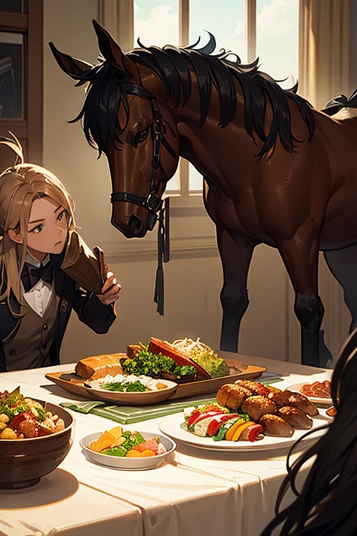 Yummy and horses