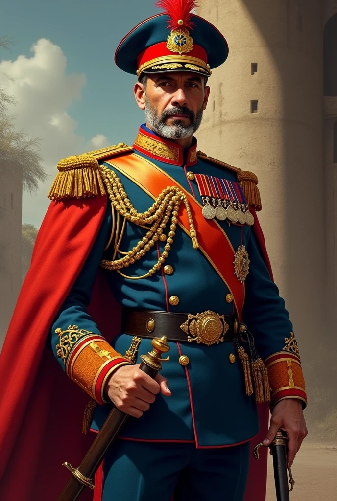 Make him an Egyptian naval officer 