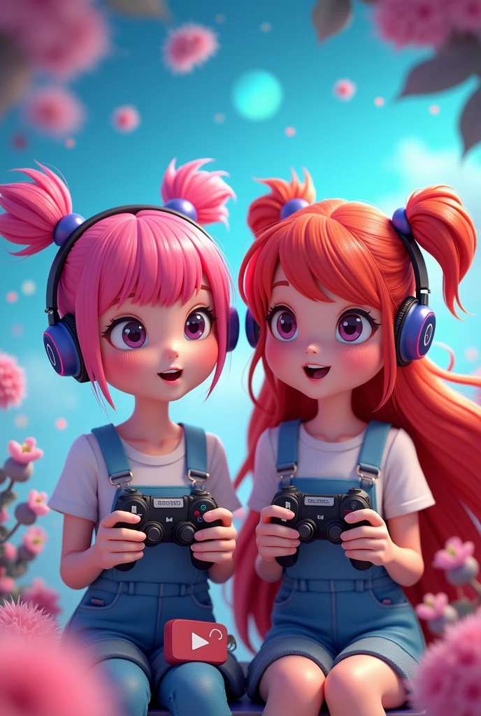 Gostaria de uma imagem para o meu canal de games "Kuaaty Player". A imagem deve incluir o logotipo do canal e elementos de jogos (personagens, control icons, glitch transitions). Use cores vibrantes e estilo pixel art. The image must be energetic and attractive.