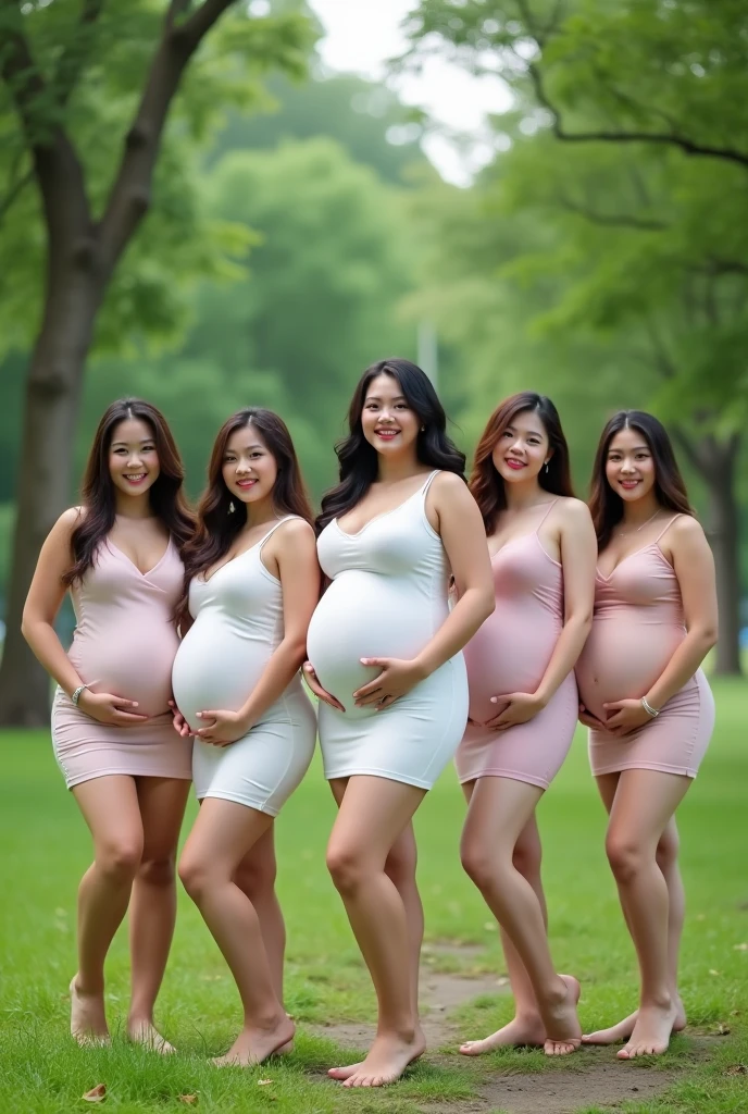 Pregnant women,Wearing a suit,Precise five fingers,Many pregnant women,All are pregnant,Detailed face,I can see your belly,belly button,