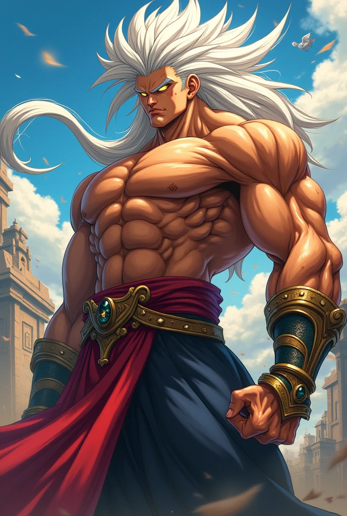 jujutsu kaisen satura gojo as super realistic bodybuilder