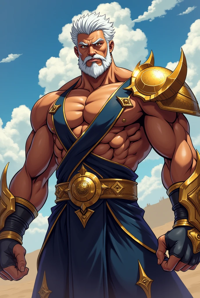 (best quality,highres,ultra-detailed,realistic:1.37),bronze statue,immense muscular old man,weathered face,wrinkled skin,strong build,expressive eyes,powerful physique,beard and mustache,life-sized,legendary figure,impressive presence,breathtaking details,monumental sculpture,ancient artifact,vibrant patina,glistening texture,dynamic pose,towering height,great strength,divine like,awe-inspiring,classic masterpiece,perfectly chiseled muscles,rugged features,timeless art,history personified,dignified and majestic,artistically crafted,sculpted beauty,commanding aura,stunning craftsmanship,expertly aged,grandiose pose,heavy solemnity,majestic storytelling,unforgettable monument,marvelous craftsmanship,imposing stature,ageless magnificence,godlike figure,eternal treasure