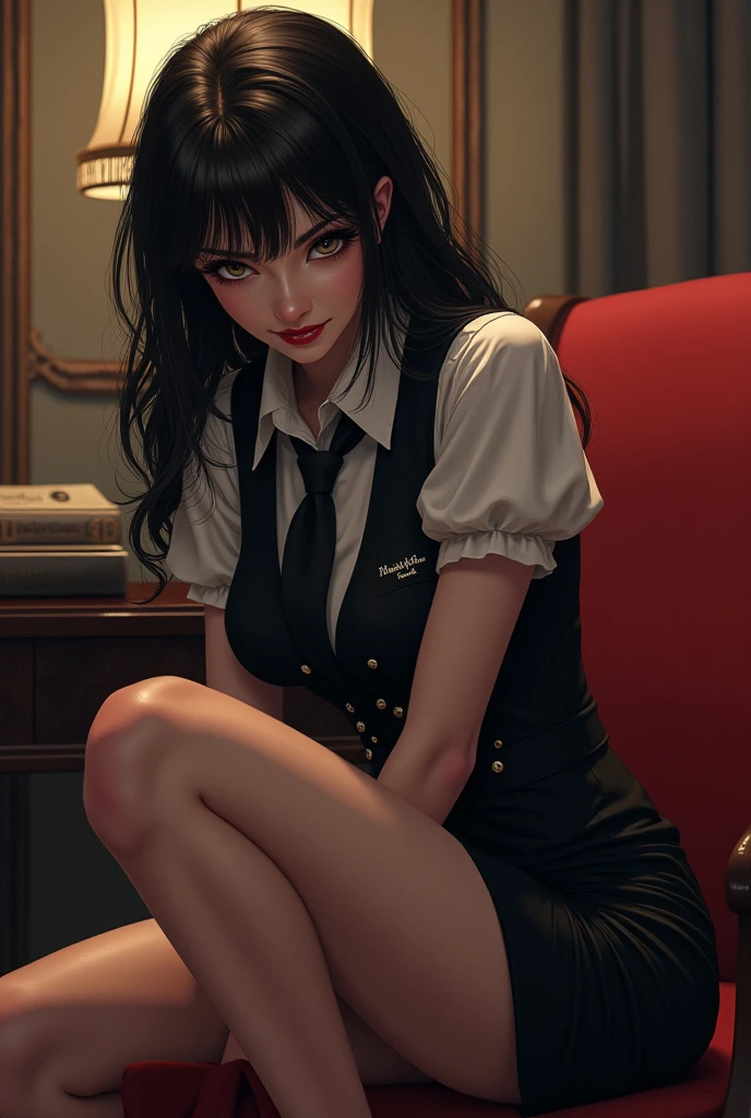 Mafia gang, sitting on chairs, holding girls, sitting and posing, shooting guns.